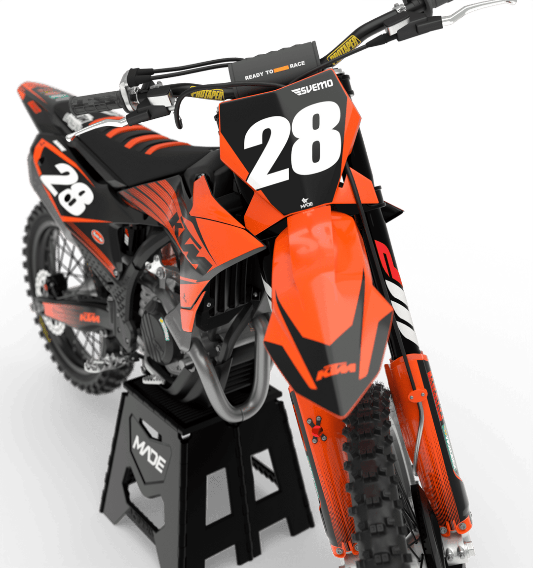 KTM LIMIT GRAPHICS KIT - Madestickers Black#color_black