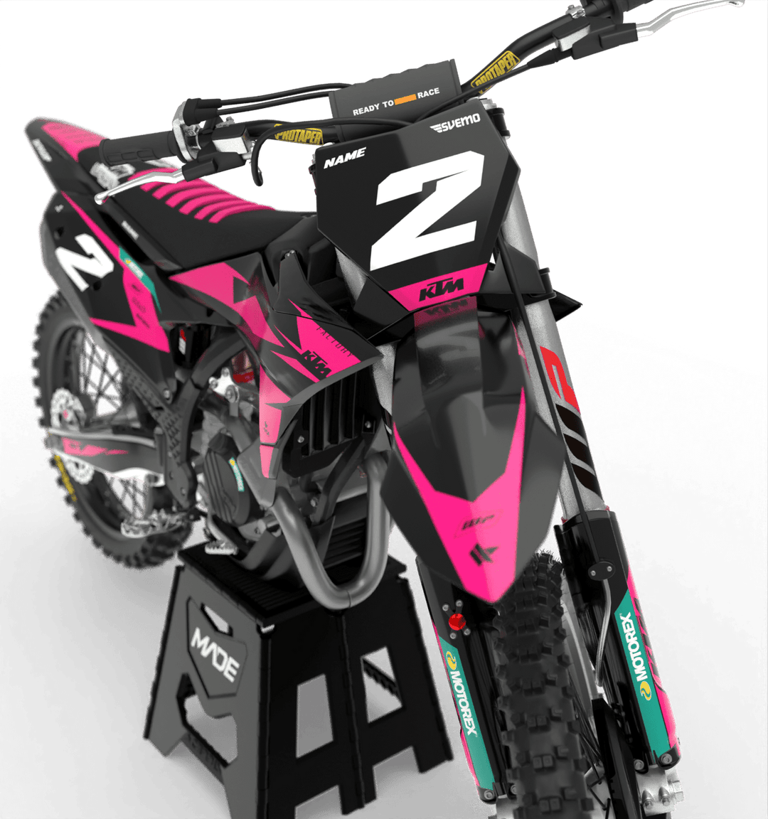 KTM STEALTH GRAPHICS KIT - Madestickers Pink#color_pink