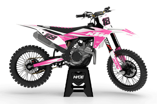 KTM DOTS GRAPHICS KIT - Madestickers Pink#color_pink