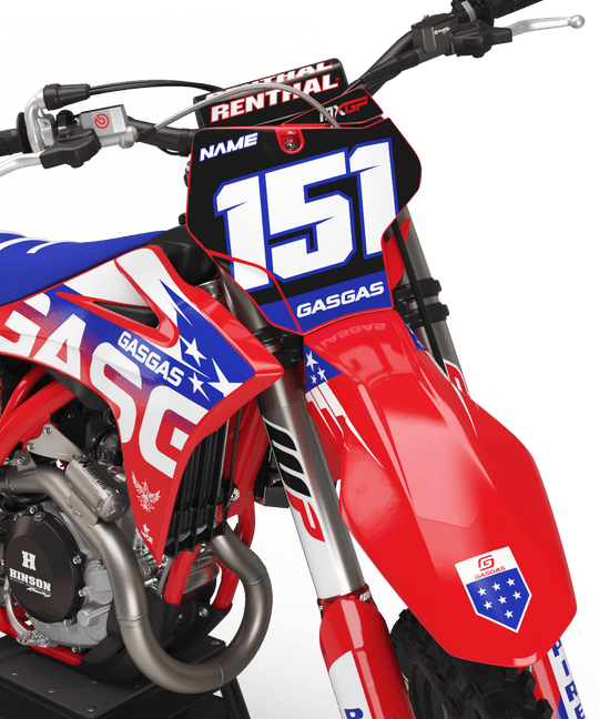 GASGAS PATRIOT GRAPHICS KIT - Madestickers Blue#color_blue