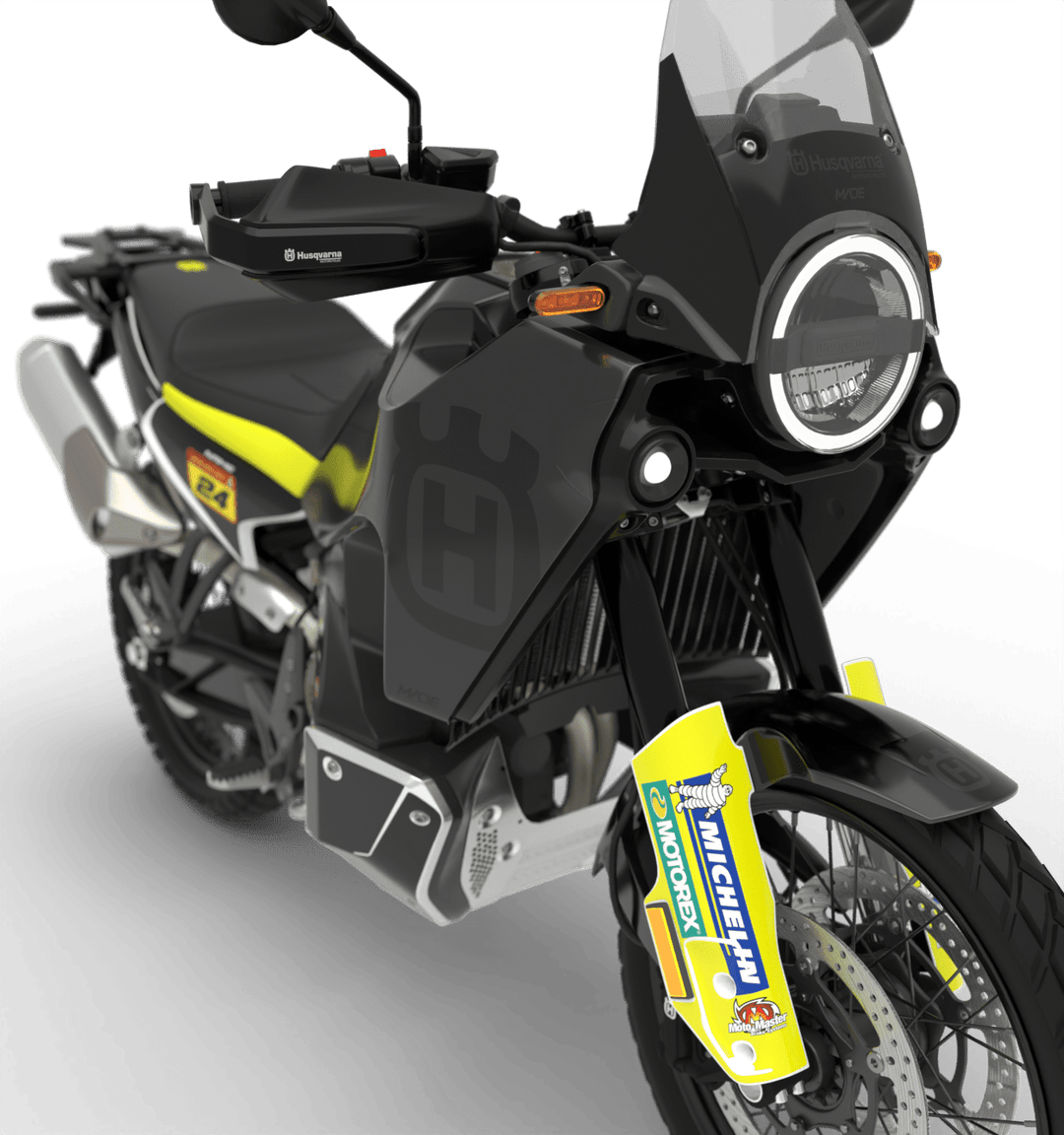 HUSQVARNA ADVENTURE NORDEN CLEAN GRAPHICS KIT - Madestickers Black#color_black