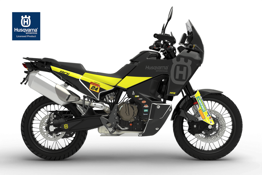 HUSQVARNA ADVENTURE NORDEN CLEAN GRAPHICS KIT - Madestickers Yellow#color_yellow