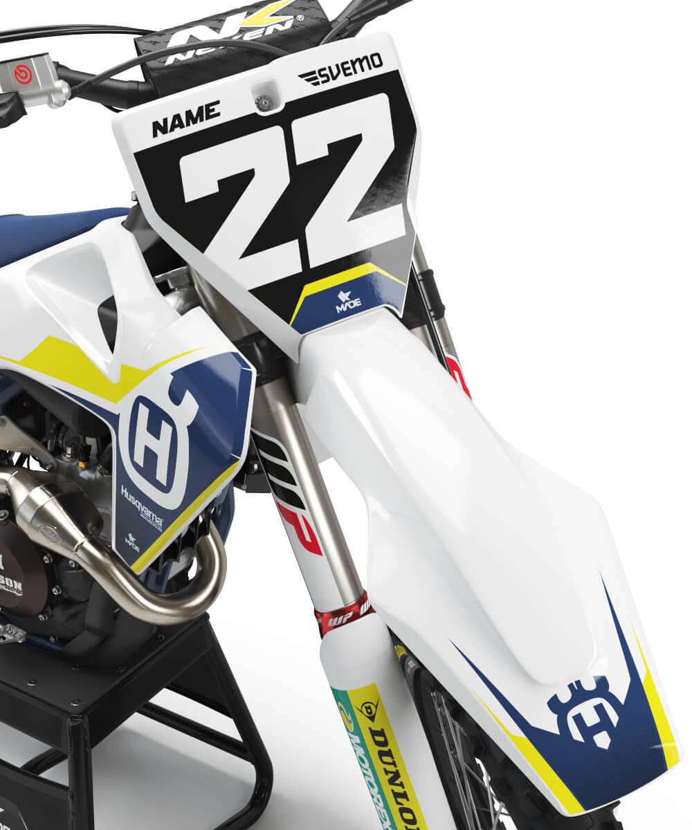 HUSQVARNA RACELINE GRAPHICS KIT - Madestickers Blue#color_blue