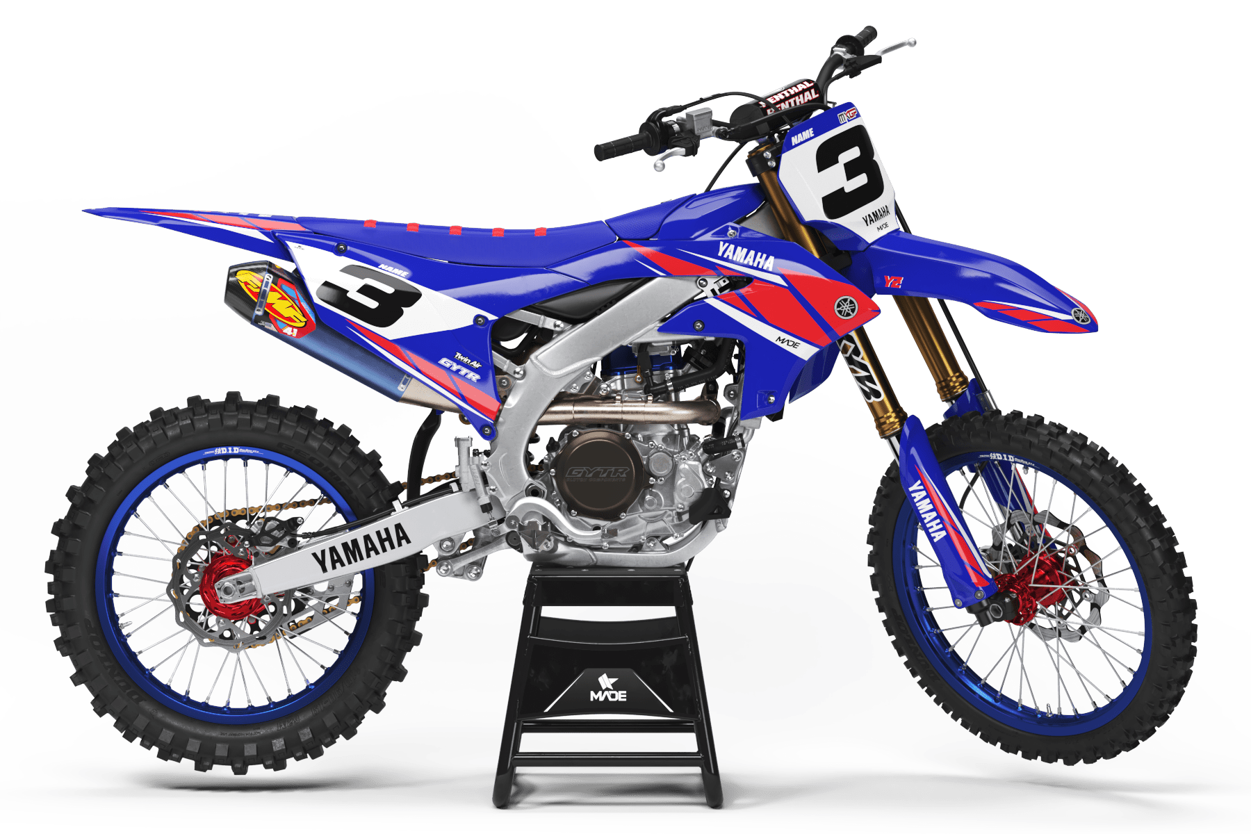 YAMAHA INFINITY GRAPHICS KIT - Madestickers Blue#color_blue