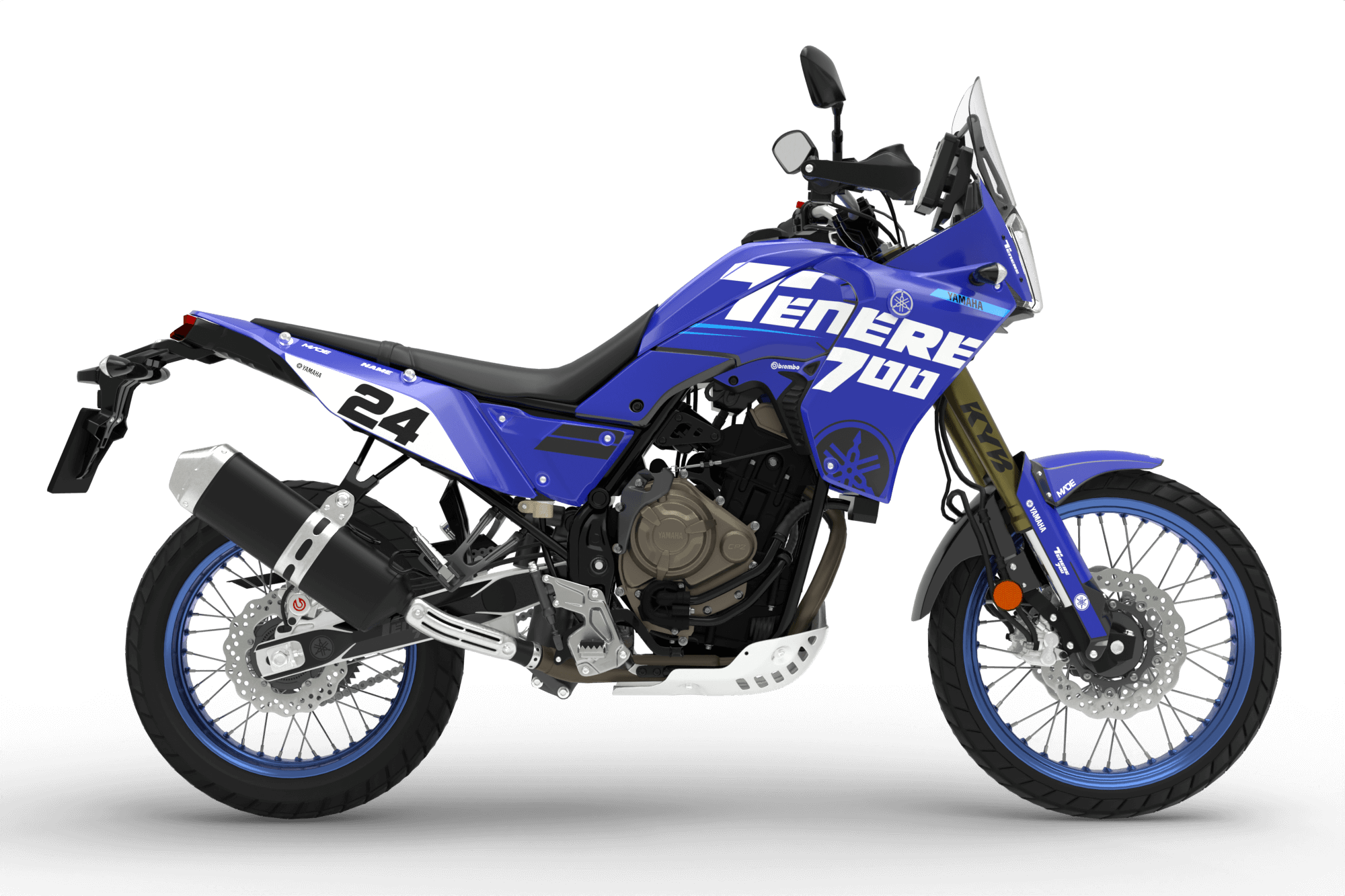 YAMAHA ADVENTURE TENERE TRIP GRAPHICS KIT - Madestickers Blue#color_blue