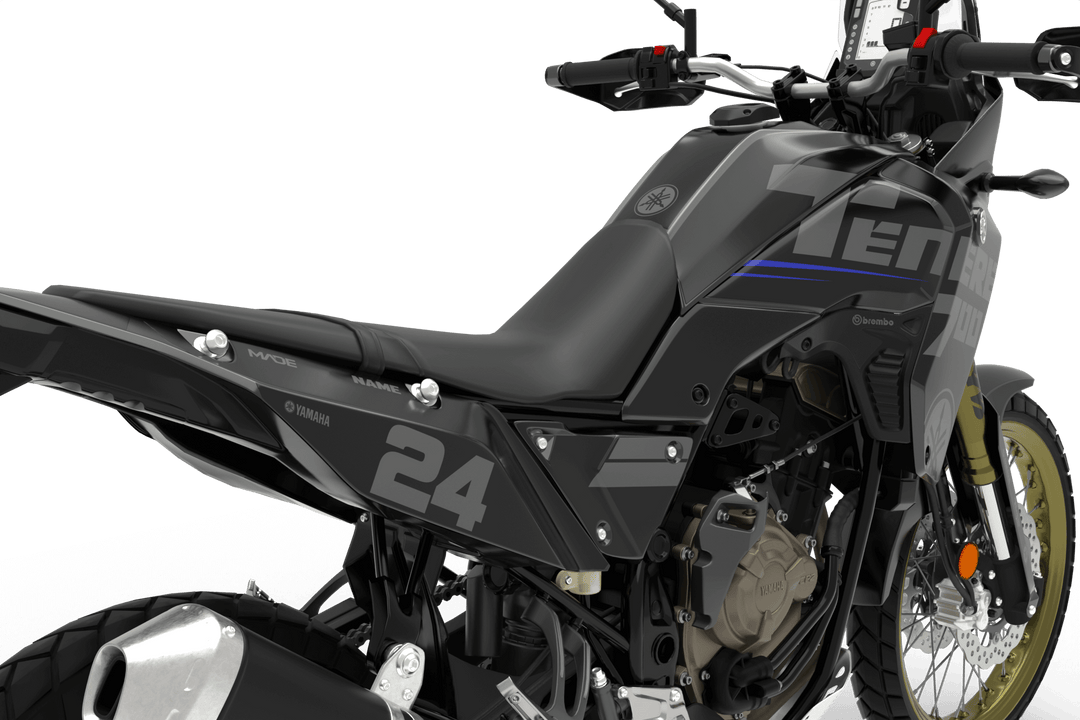 YAMAHA ADVENTURE TENERE TRIP GRAPHICS KIT - Madestickers Black#color_black