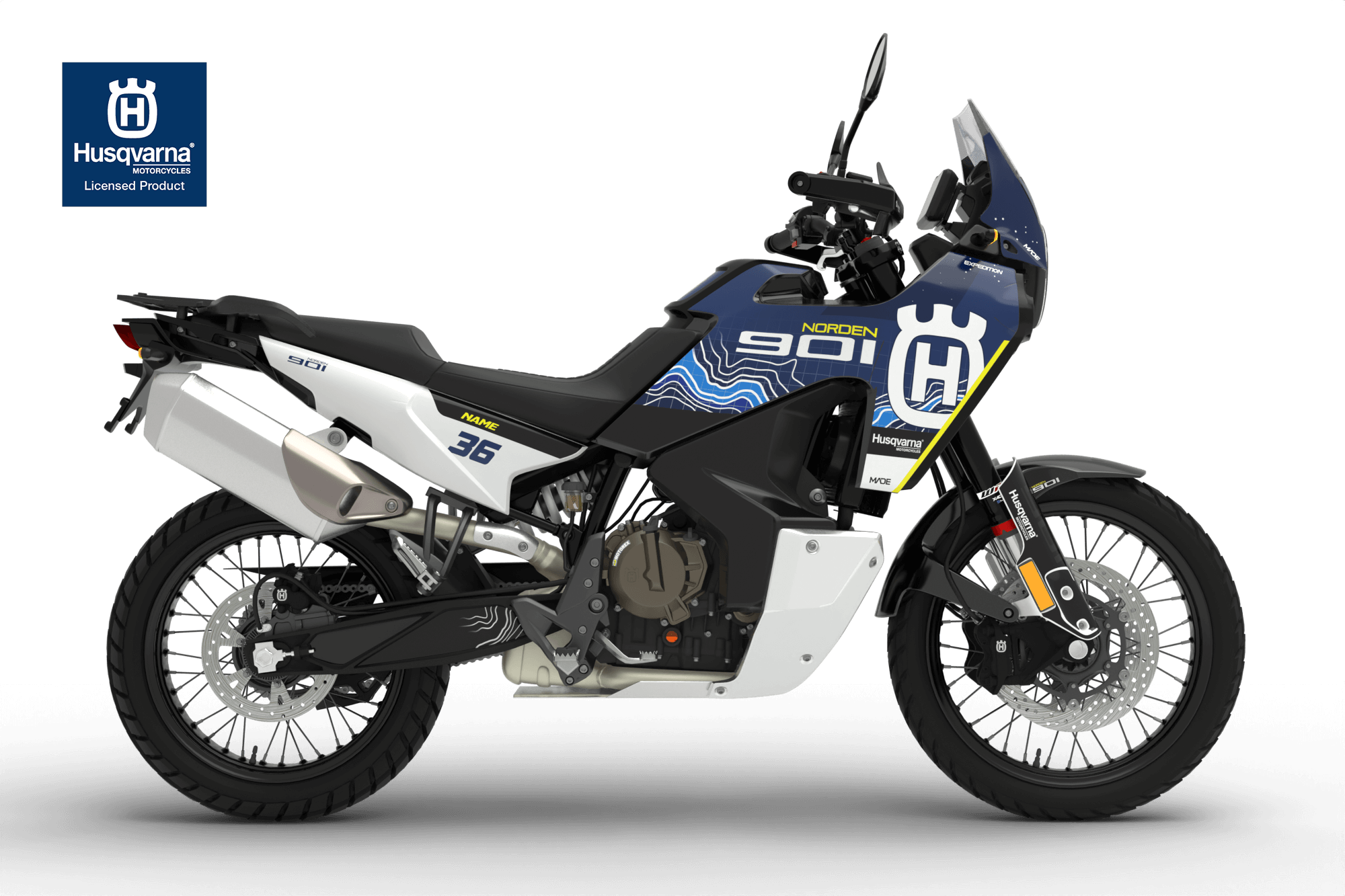 HUSQVARNA NORDEN TOPO GRAPHICS KIT - Madestickers