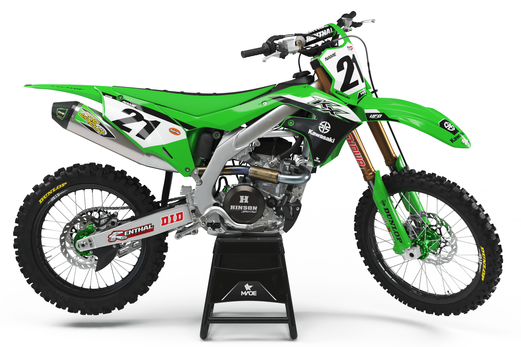 KAWASAKI FACTORY GRAPHICS KIT - Madestickers