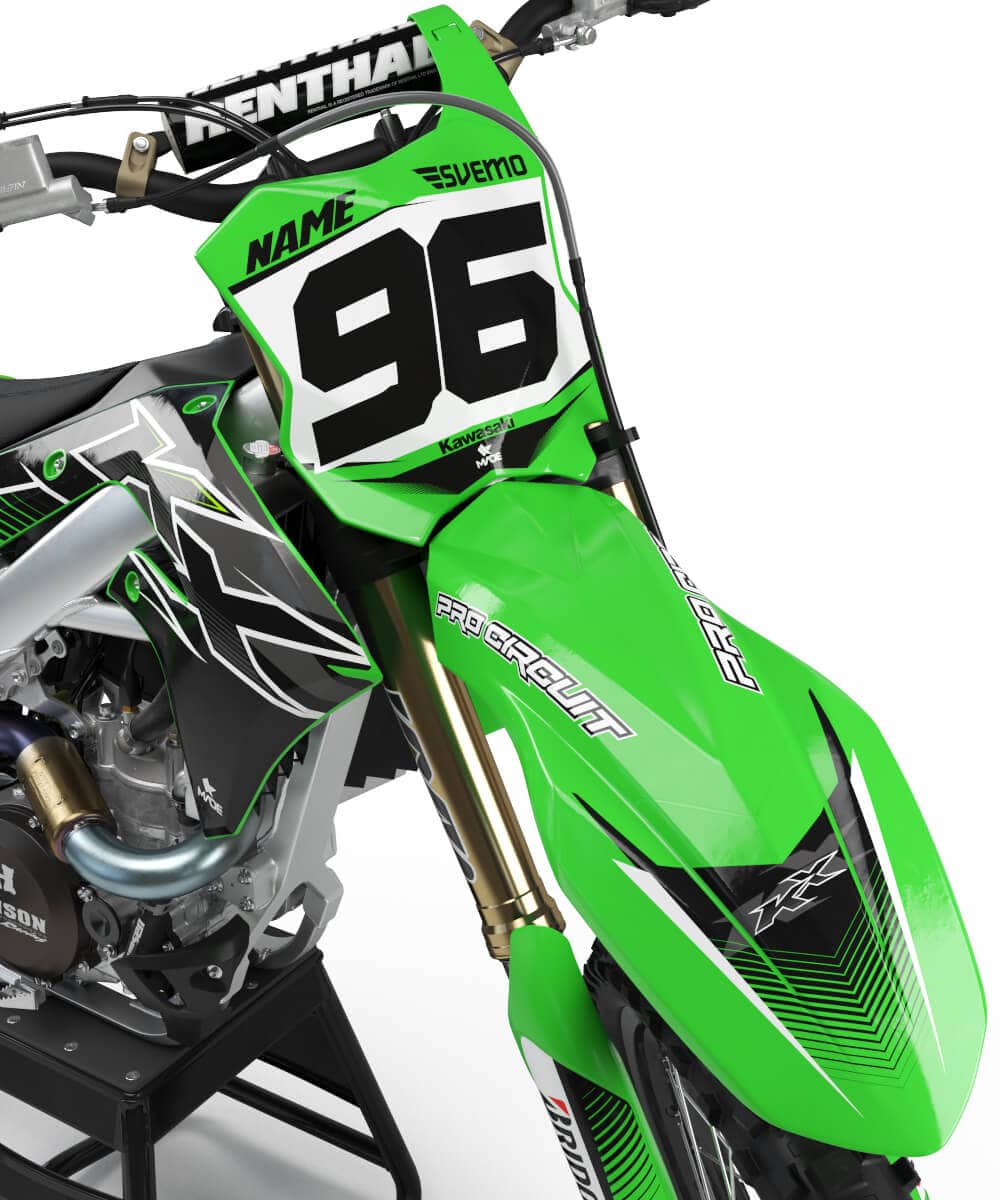 KAWASAKI HYPED GRAPHICS KIT - Madestickers