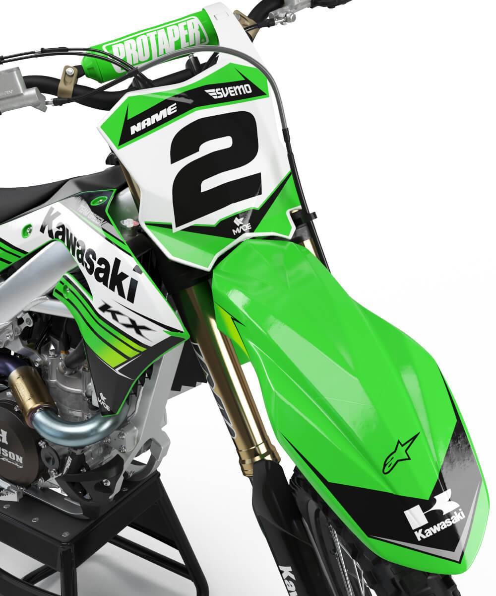 KAWASAKI RACING GRAPHICS KIT - Madestickers