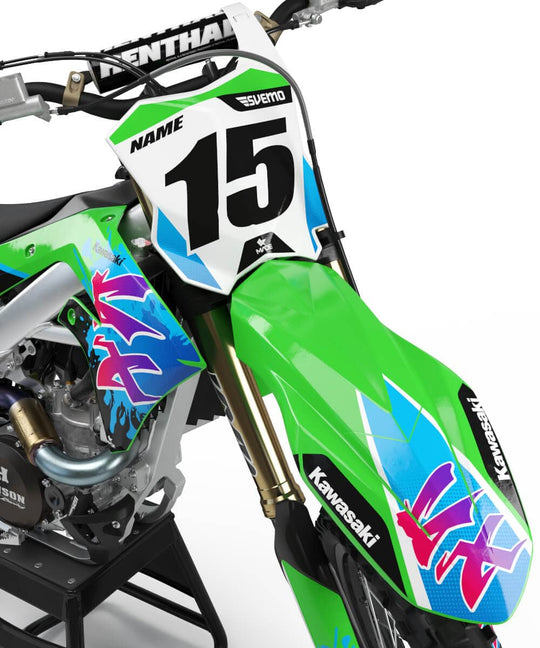 KAWASAKI SPLASH GRAPHICS KIT - Madestickers