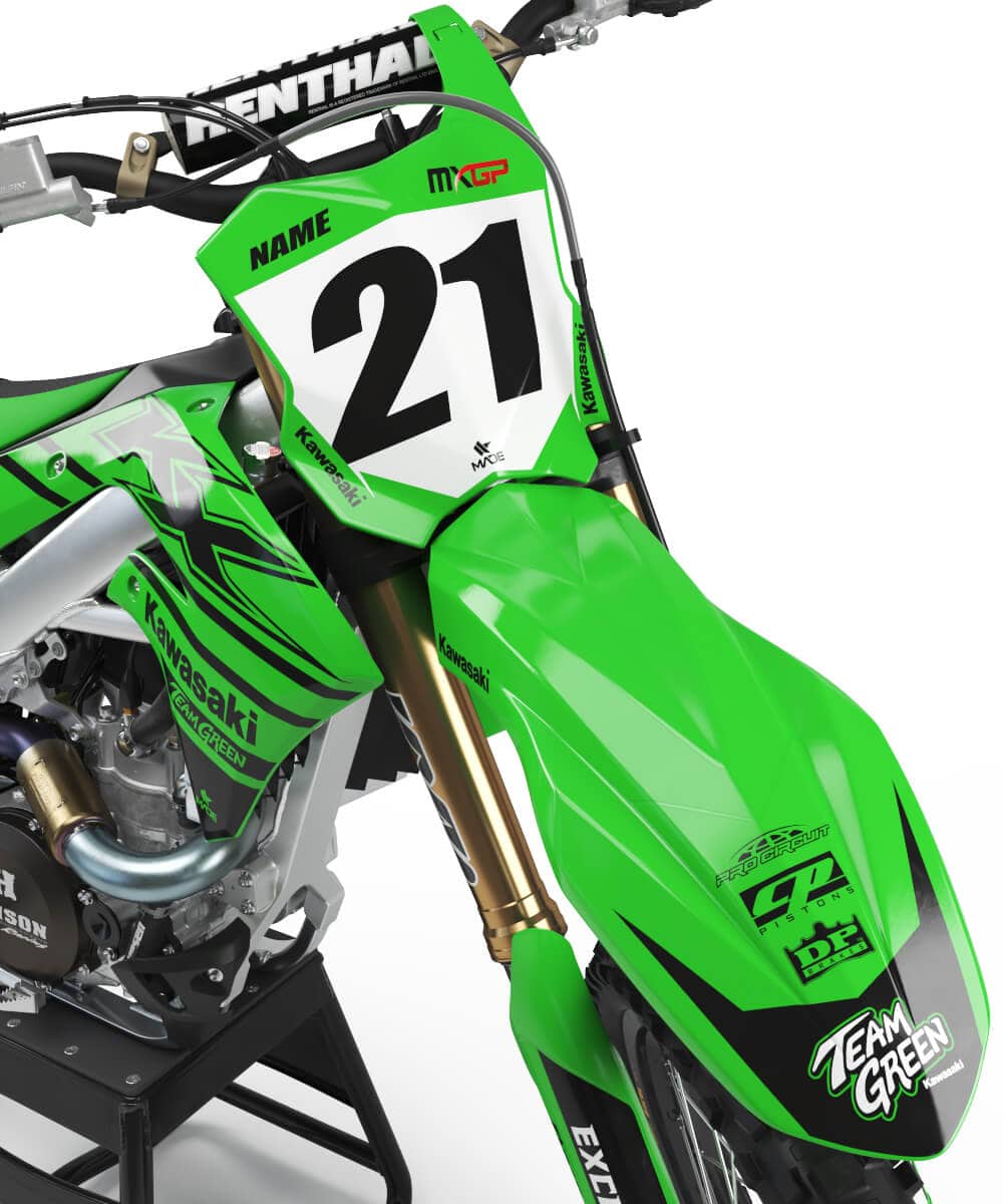 KAWASAKI TANK GRAPHICS KIT - Madestickers