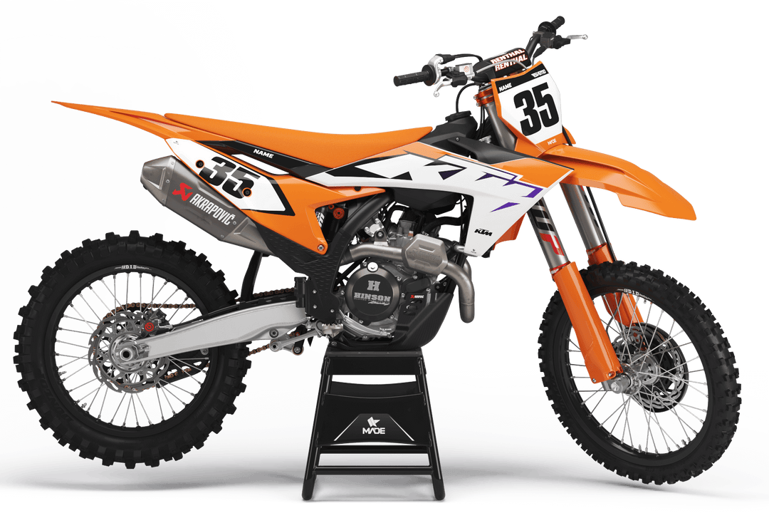 KTM ROLLER ORANGE NUMBER KIT - Madestickers