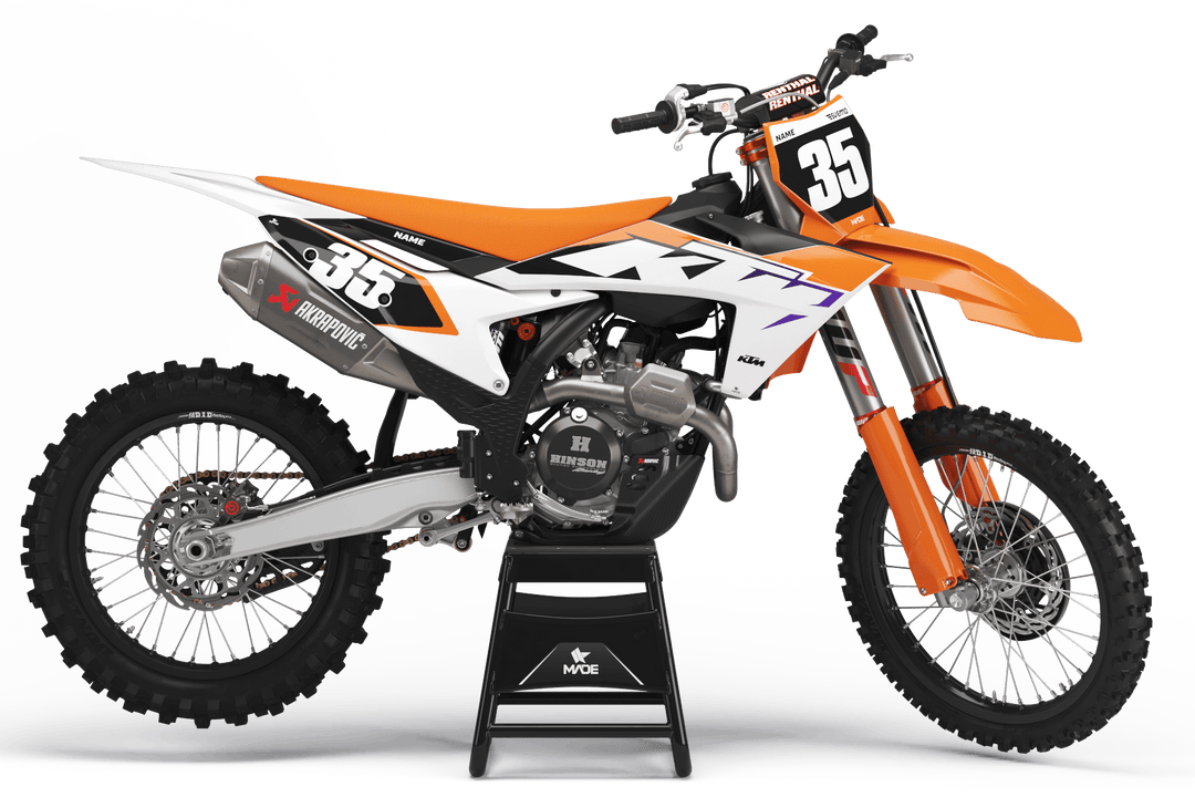 KTM ROLLER WHITE NUMBER KIT - Madestickers