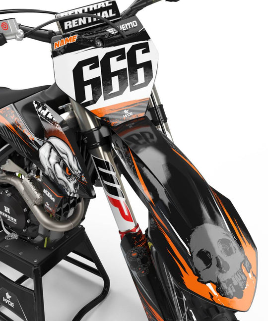 KTM SKULL GRAPHICS KIT - Madestickers