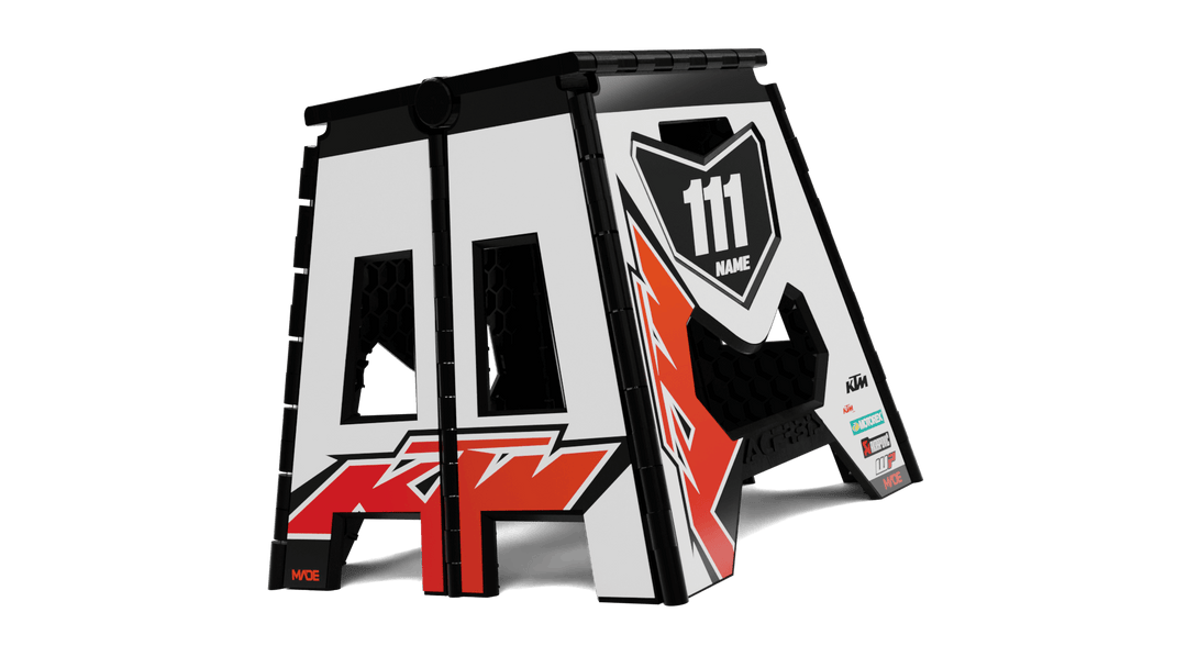 KTM TURBO WHITE ACERBIS STAND - Madestickers