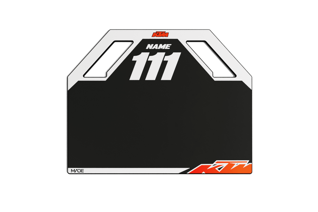 KTM TURBO WHITE PITBOARD - Madestickers