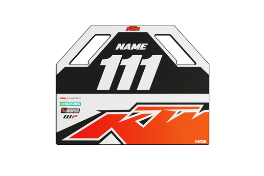 KTM TURBO WHITE PITBOARD - Madestickers