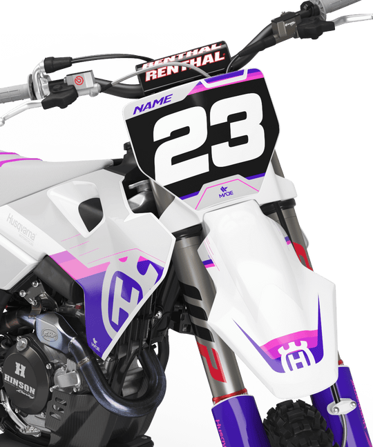 HUSQVARNA FRONT GRAPHICS KIT - Madestickers Pink#color_pink