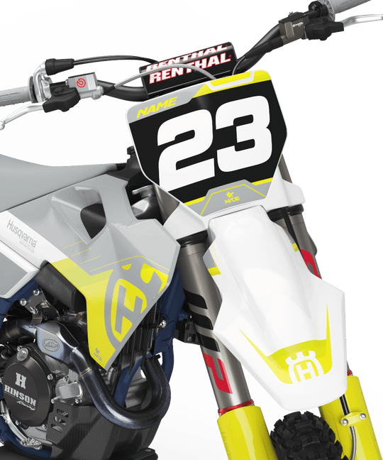 HUSQVARNA FRONT GRAPHICS KIT - Madestickers Gray#color_gray