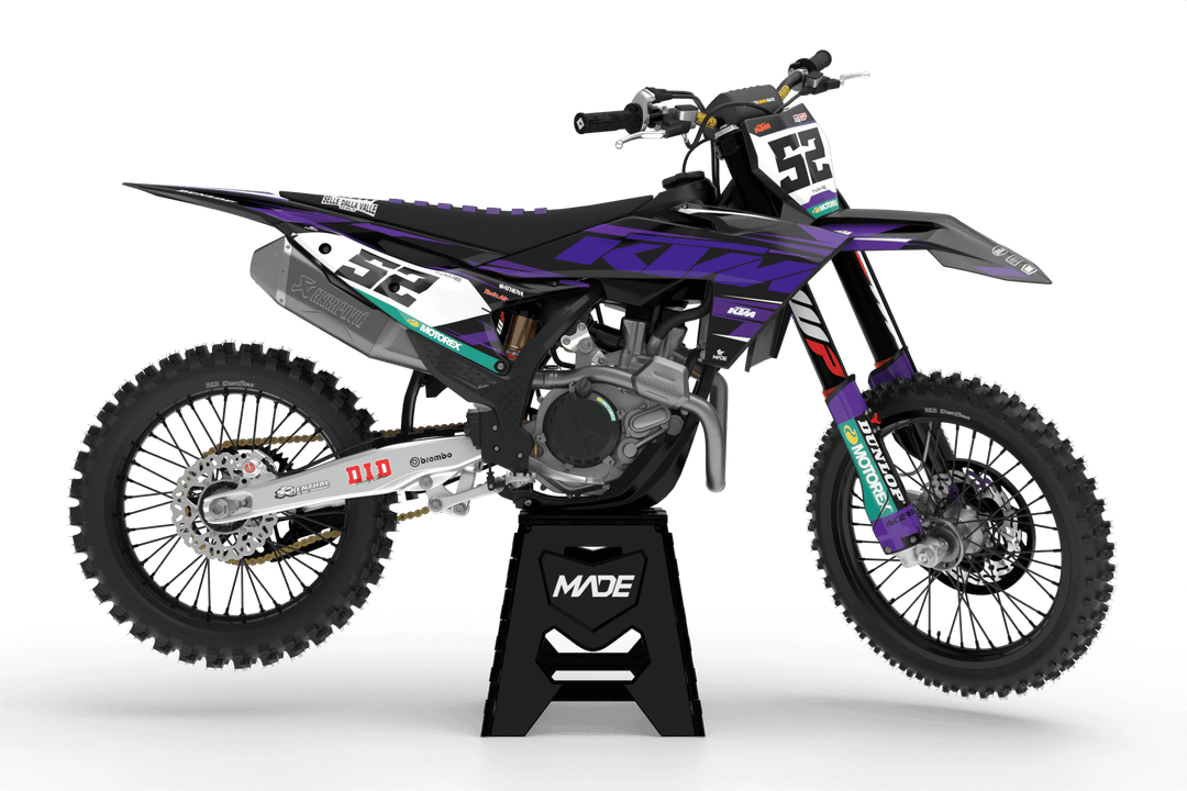 KTM BREEZE GRAPHICS KIT - Madestickers Purple#color_purple