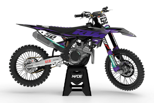 KTM BREEZE GRAPHICS KIT - Madestickers Purple#color_purple