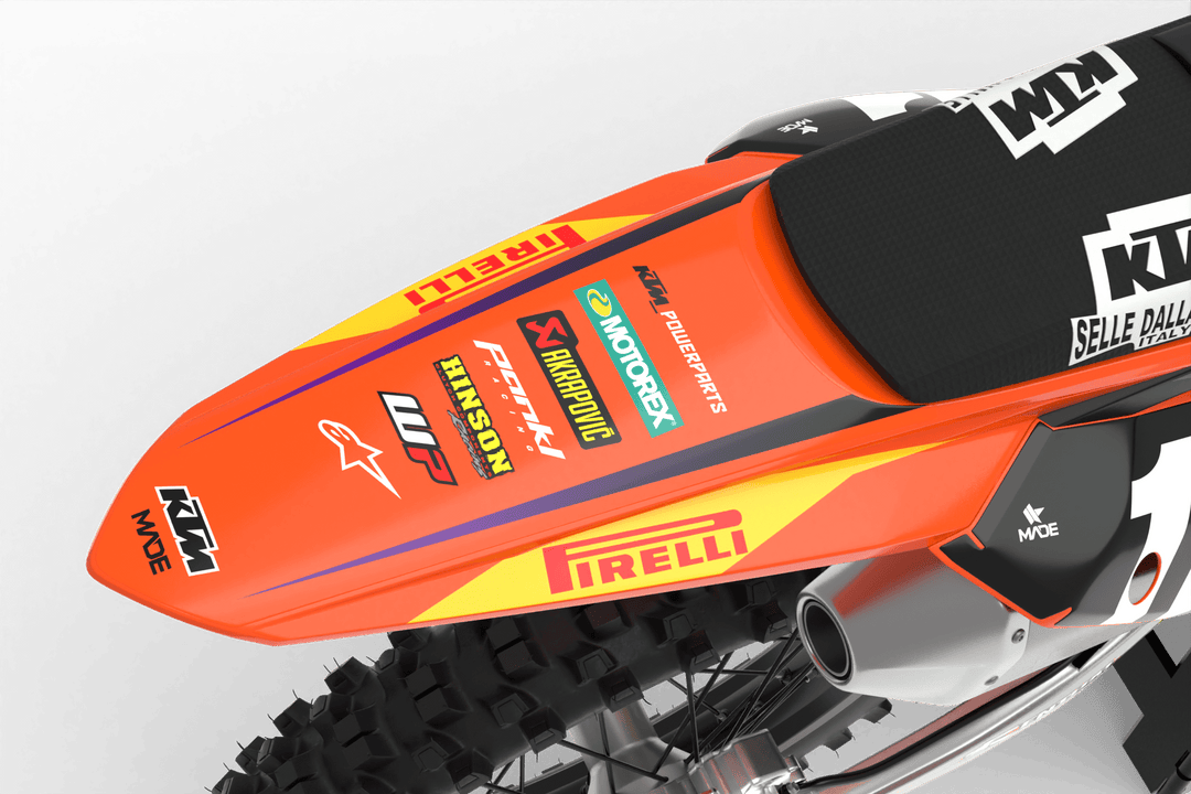 KTM TURBO GRAPHICS KIT - Madestickers Orange#color_orange