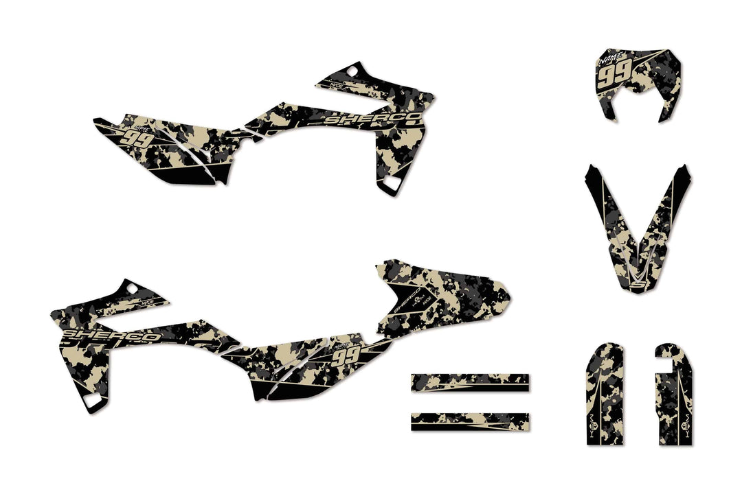 SHERCO CAMO GRAPHICS KIT - Madestickers