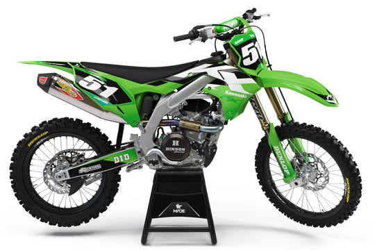 KAWASAKI CLEAN GRAPHICS KIT - Madestickers Green#color_green