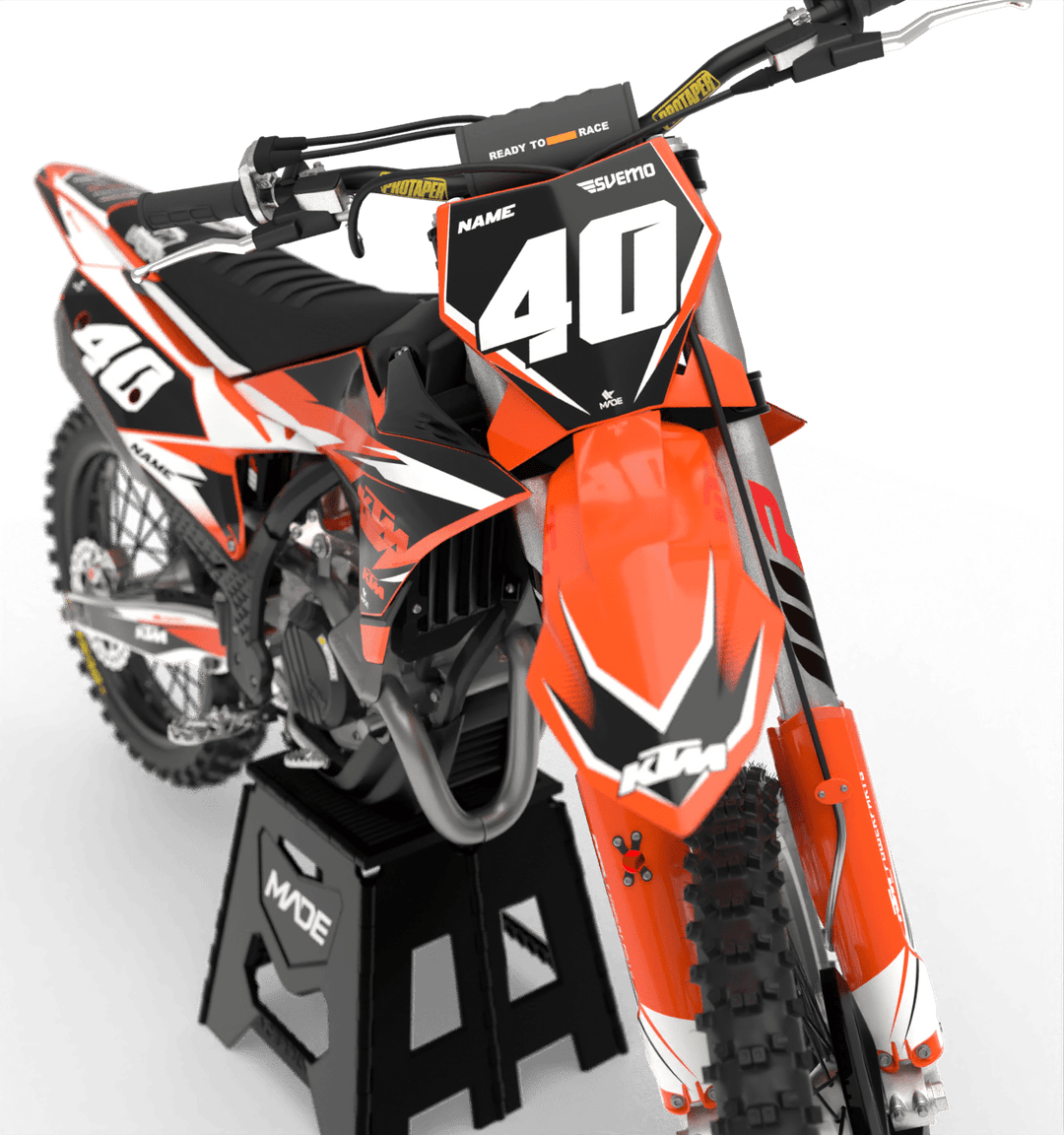 KTM POWER GRAPHICS KIT - Madestickers Black#color_black