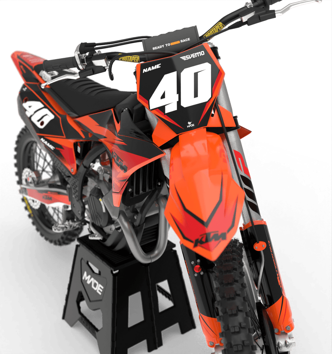 KTM POWER GRAPHICS KIT - Madestickers Maroon#color_maroon