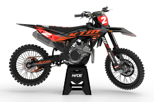 KTM DESTROYER GRAPHICS KIT - Madestickers Orange#color_orange