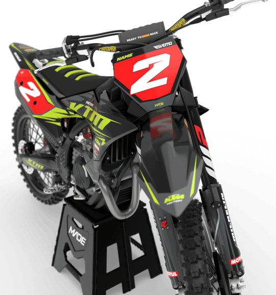 KTM DESTROYER GRAPHICS KIT - Madestickers Yellow#color_yellow