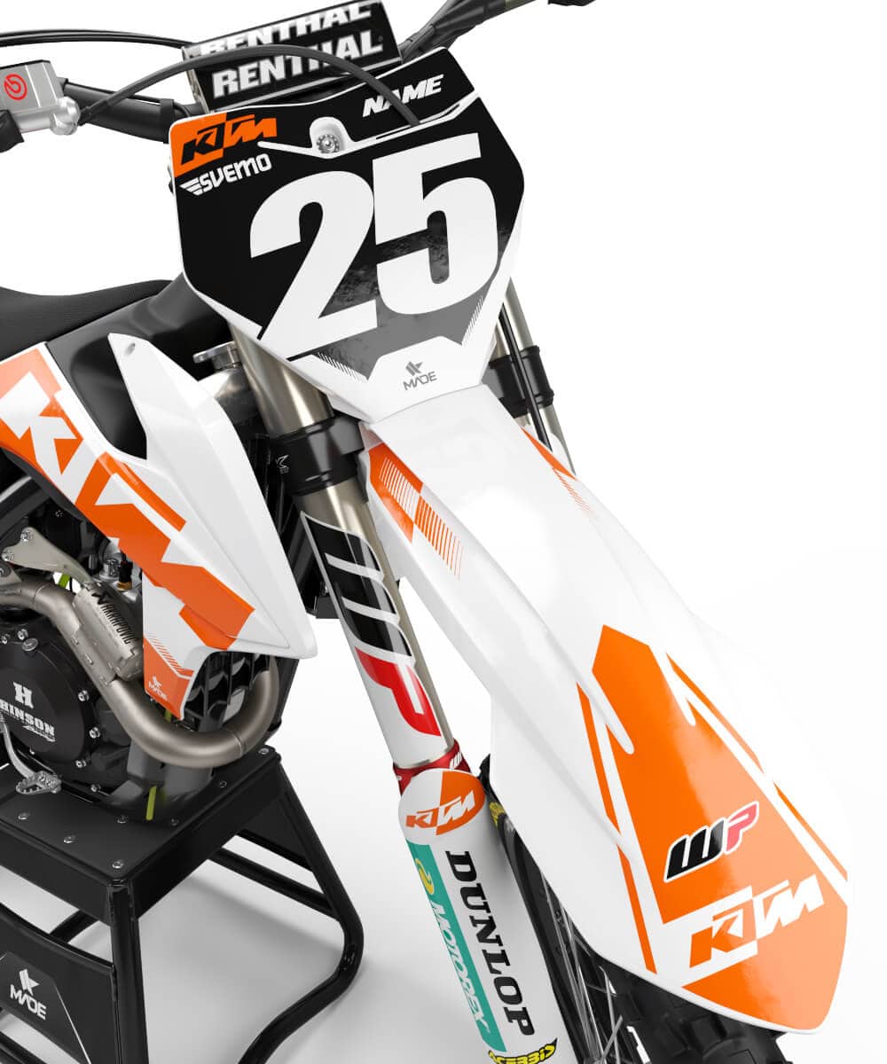 KTM FIFTY GRAPHICS KIT - Madestickers White#color_white