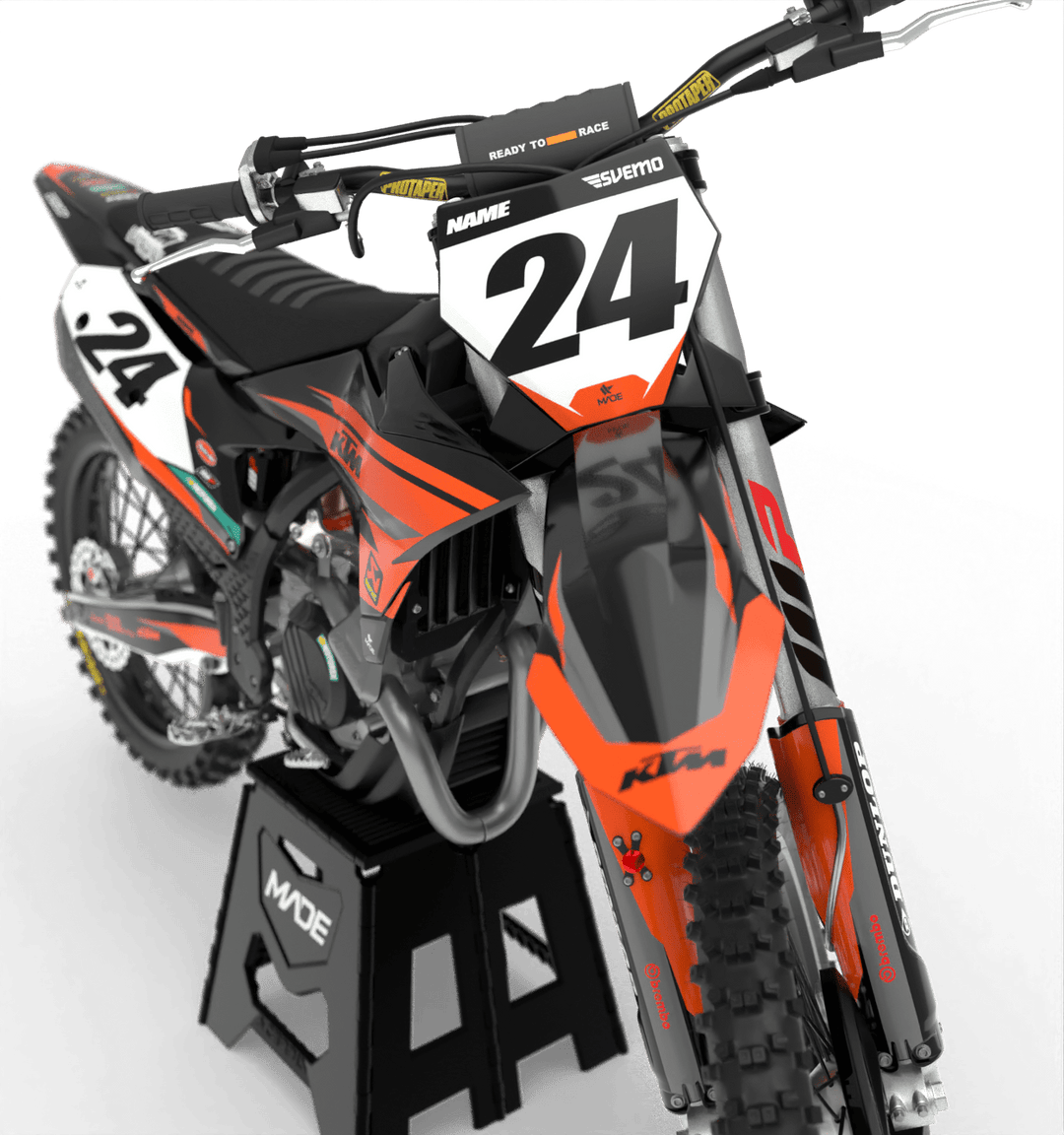 KTM PRO GRAPHICS KIT - Madestickers Black#color_black