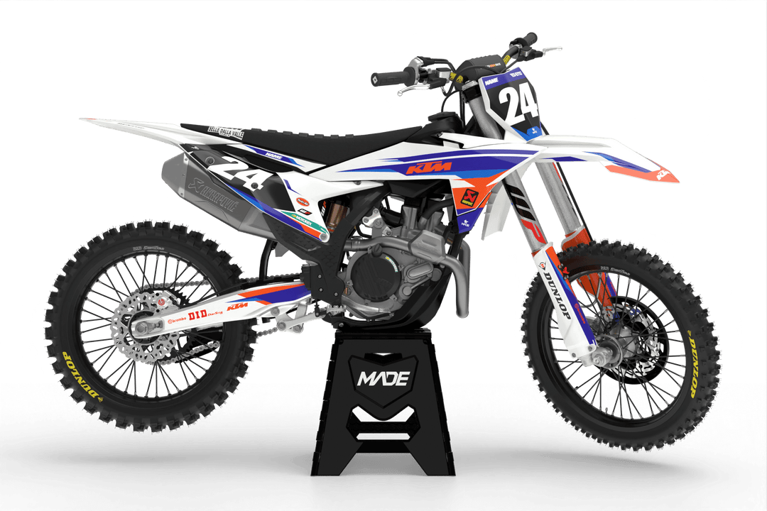 KTM PRO GRAPHICS KIT - Madestickers White#color_white