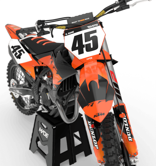 KTM LIGHT GRAPHICS KIT - Madestickers Orange#color_orange