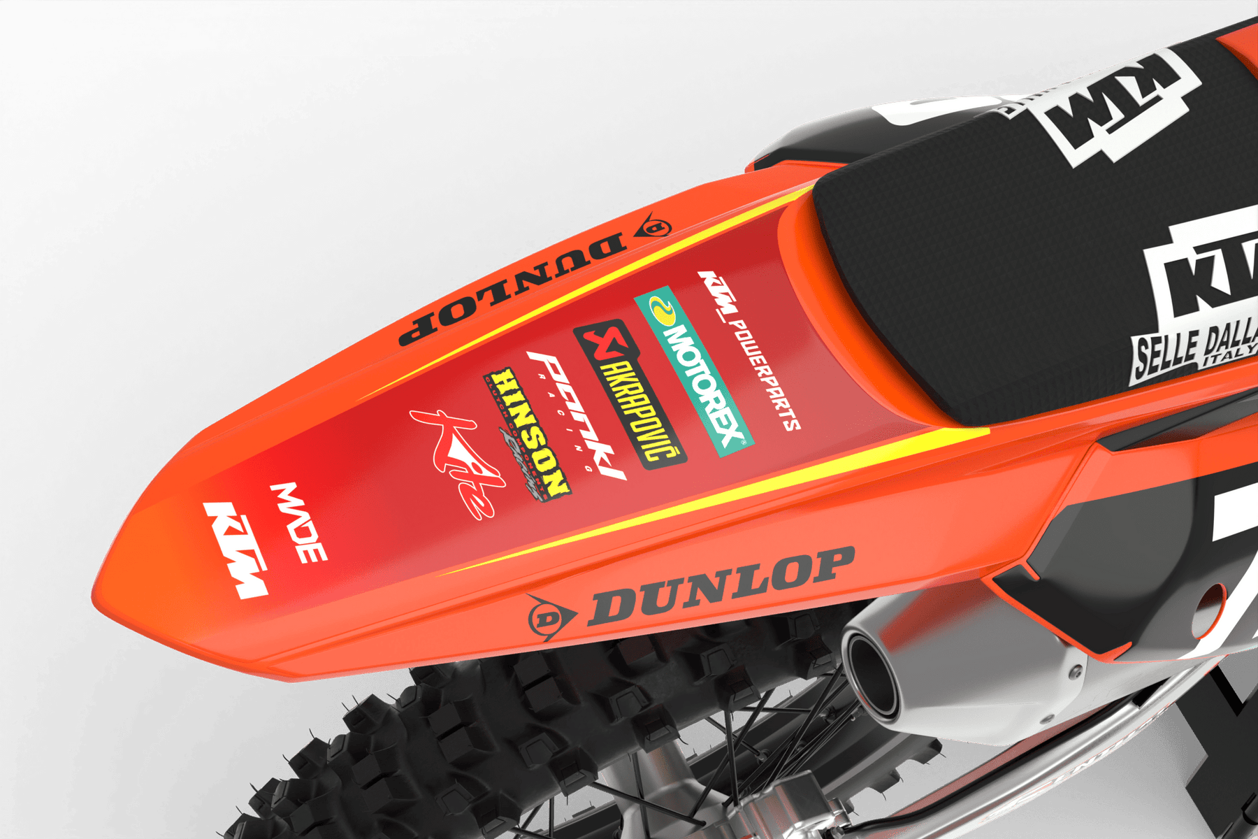KTM STOCK 25 GRAPHICS KIT factory licensed product – Madestickers
