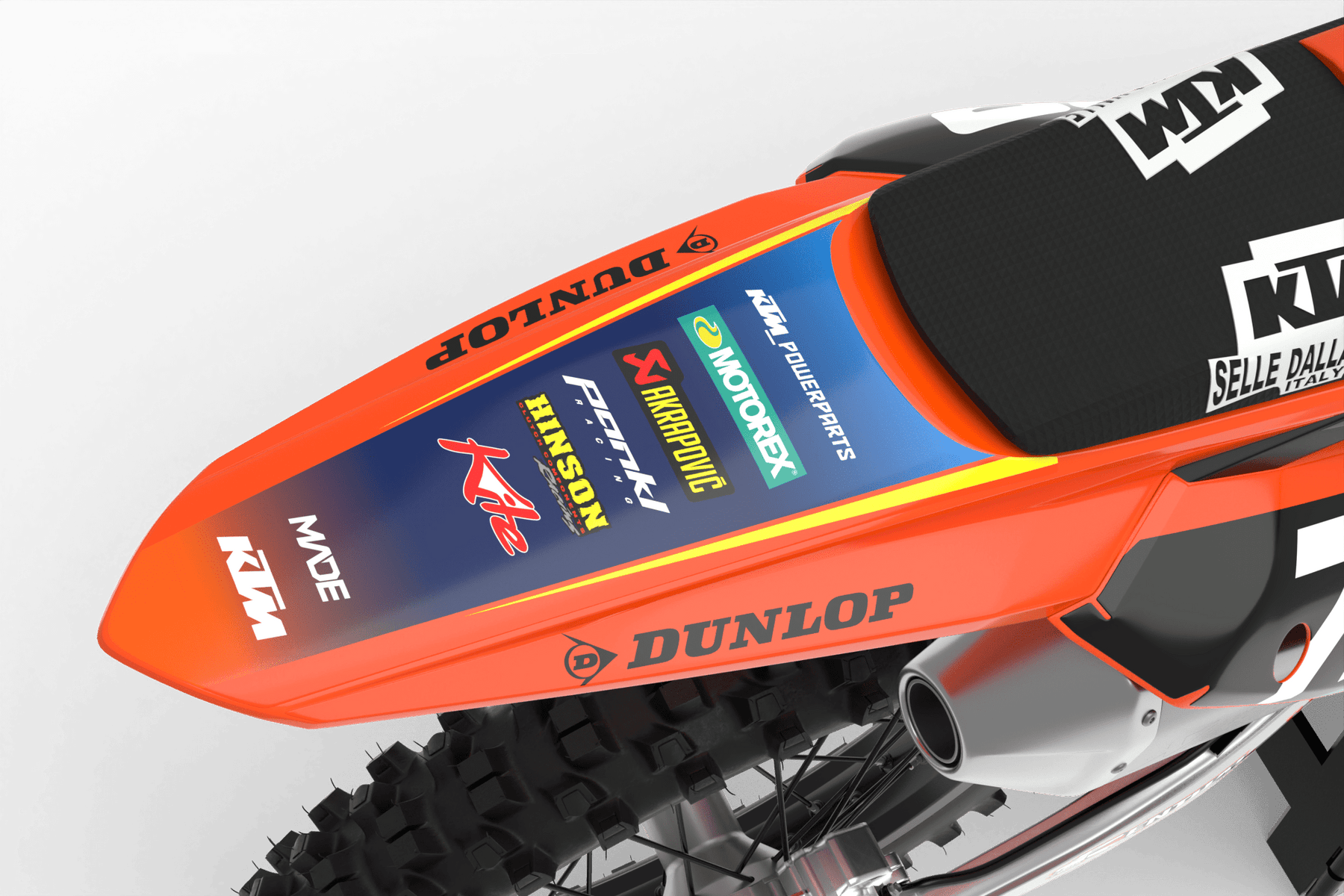 KTM STOCK 25 GRAPHICS KIT factory licensed product – Madestickers