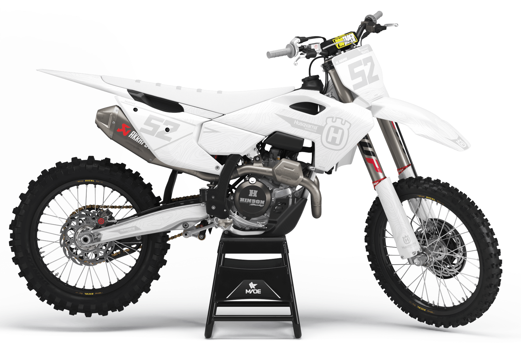 HUSQVARNA NORDIC GRAPHICS KIT - Madestickers White#color_white