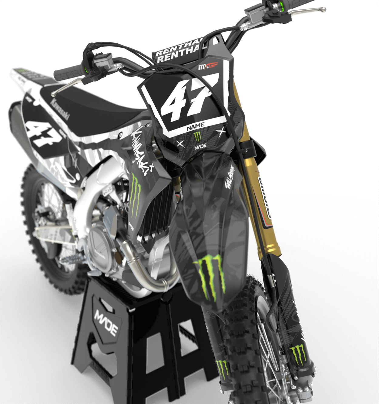 Electric Rocker Graphics KAWASAKI ROCKER GRAPHICS KIT – Madestickers