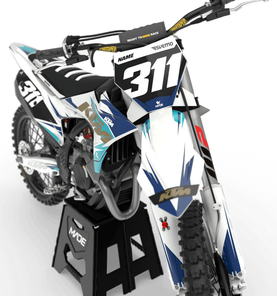 KTM DUKE GRAPHICS KIT - Madestickers White#color_white