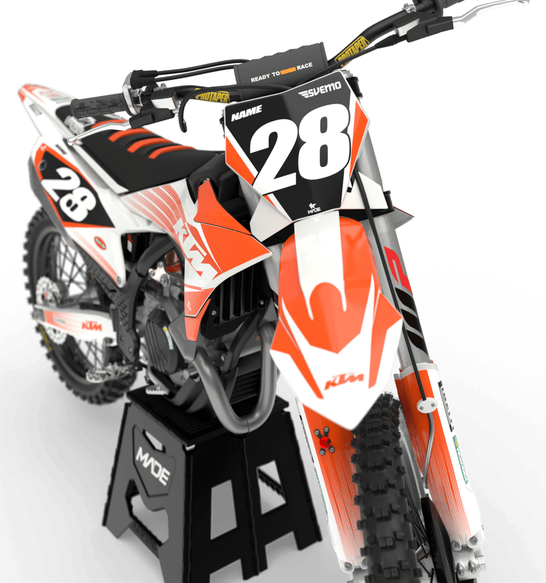 KTM LIMIT GRAPHICS KIT - Madestickers White#color_white