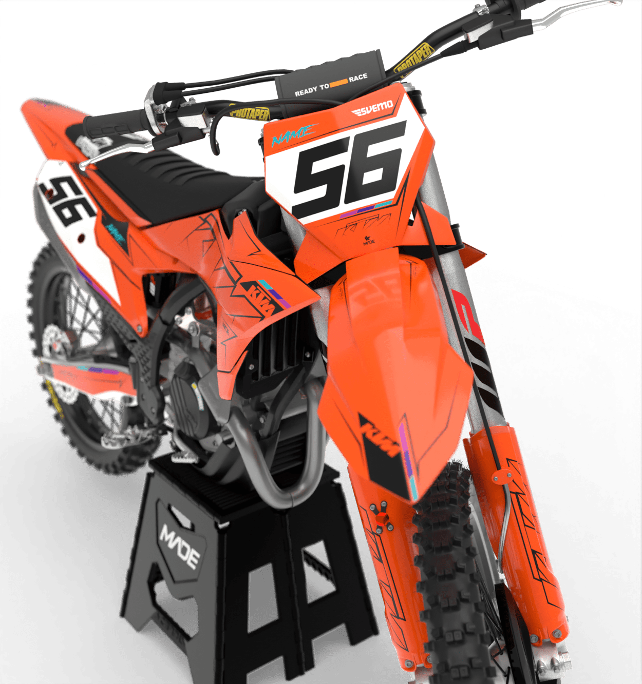 KTM PIN GRAPHICS KIT factory licensed product – Madestickers