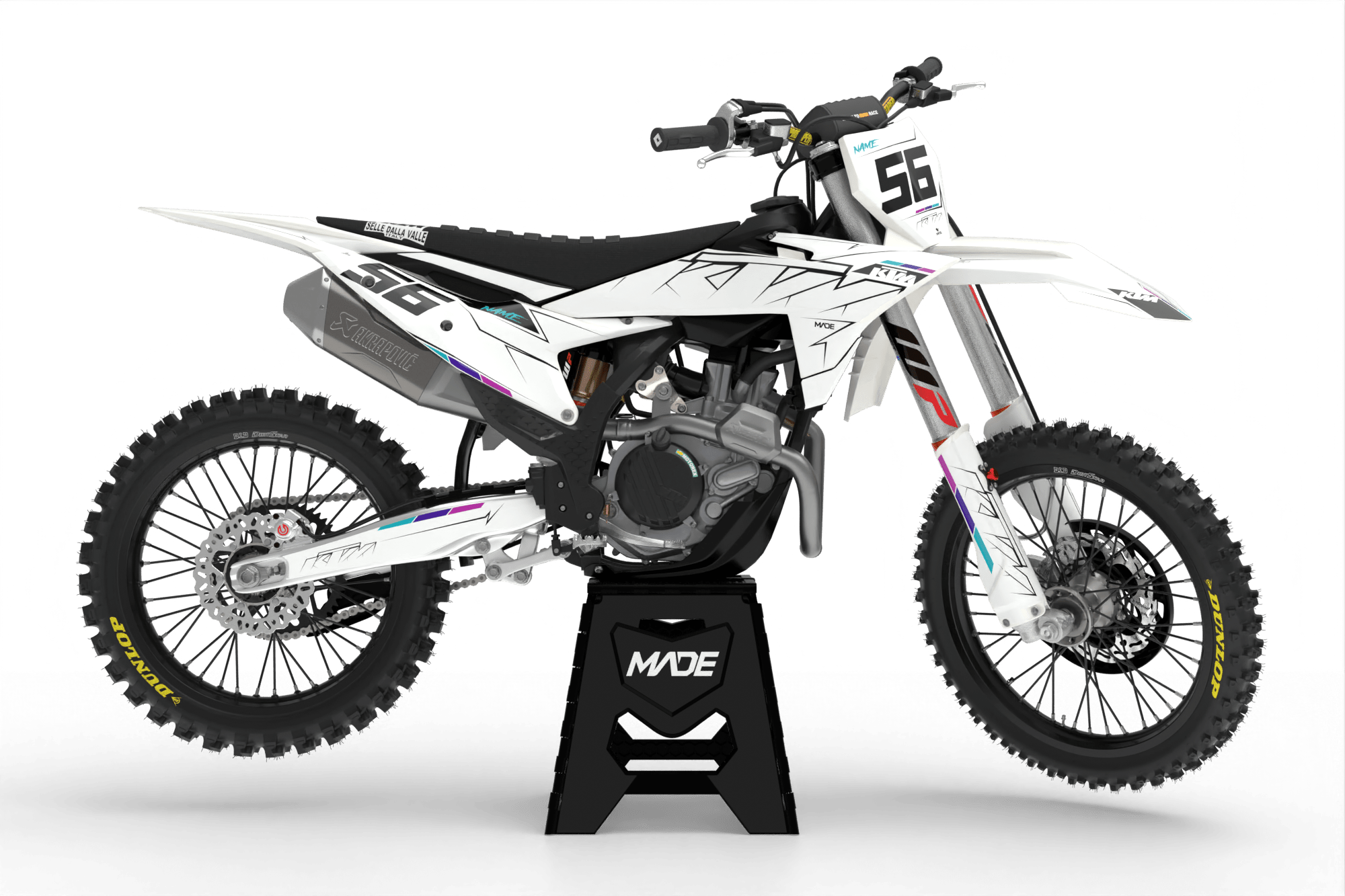 KTM-graphic kit - Madestickers White#color_white