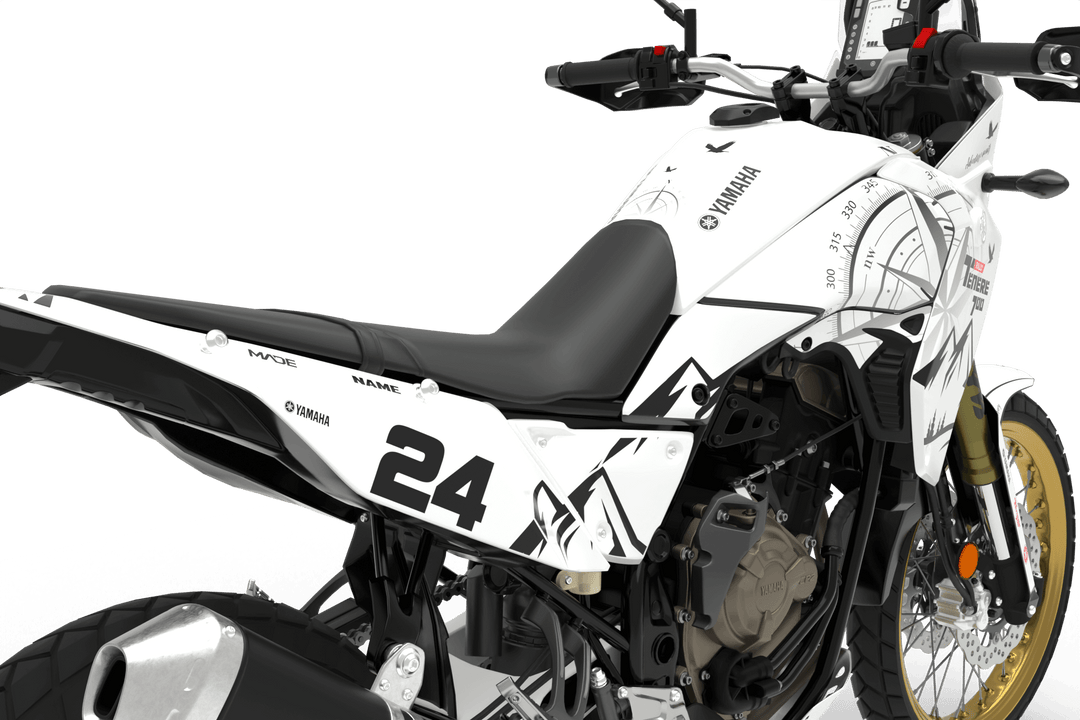 YAMAHA ADVENTURE TENERE TRIP GRAPHICS KIT - Madestickers White#color_white